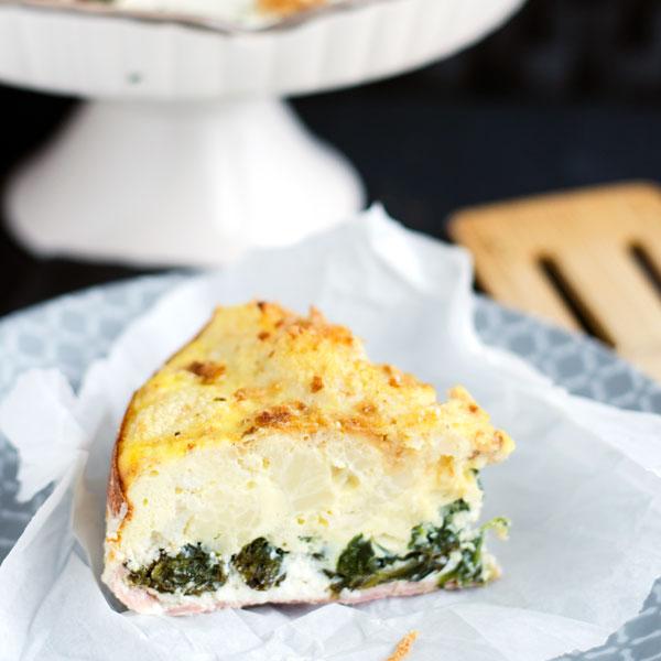 Rezeptbild: Gemüsequiche mit Schinkenboden und Feta