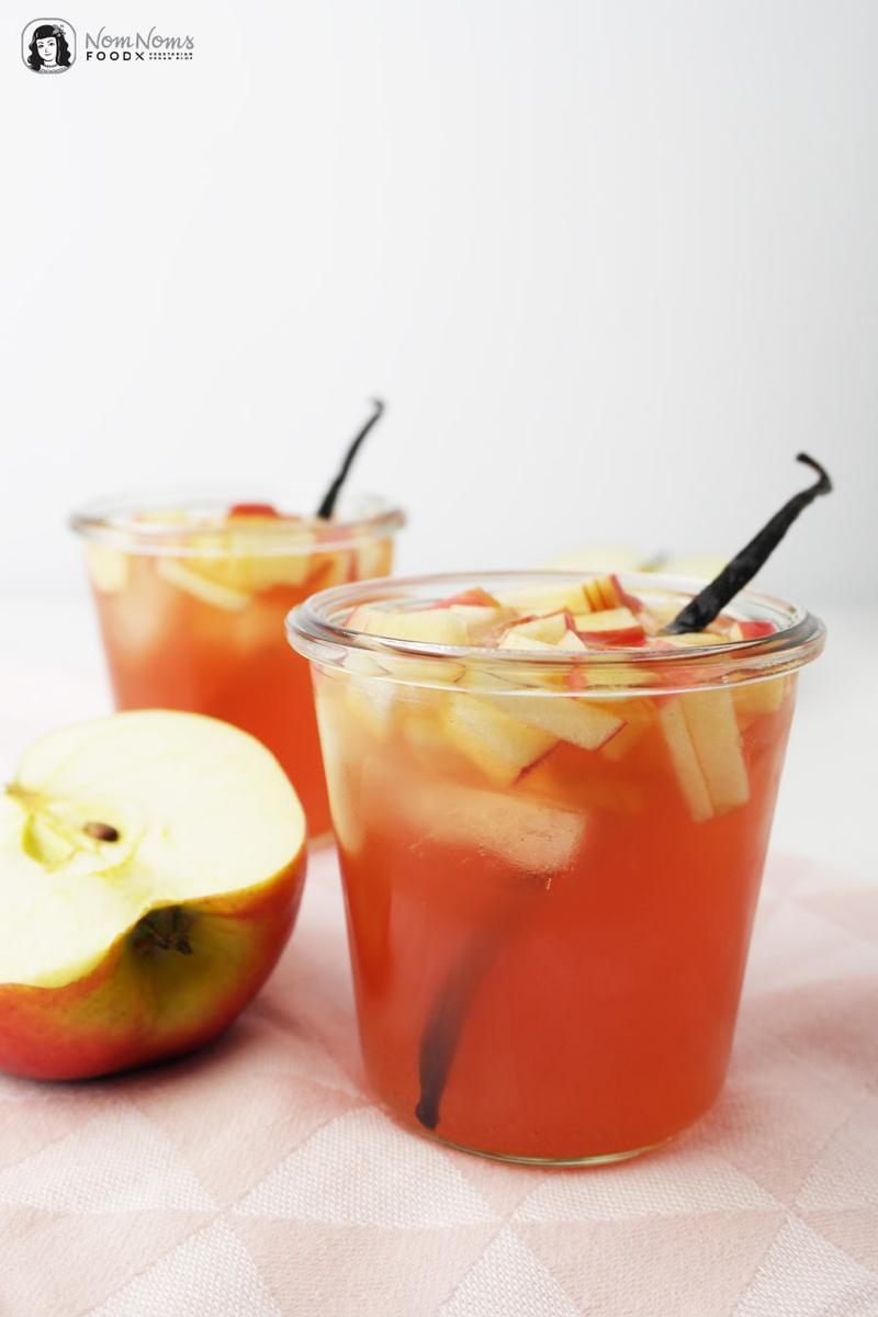 Rezeptbild: Apfel-Hibiskus-Eistee mit Vanille