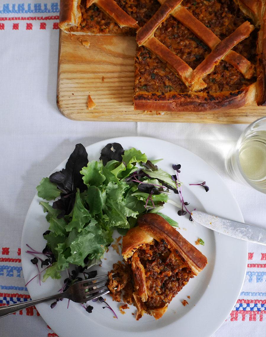 Rezeptbild: Finnische Fleisch-Reis-Pastete