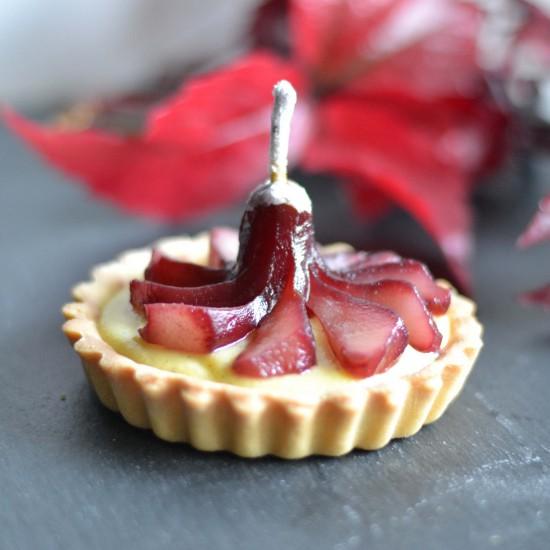Rezeptbild: Tartelette mit Birne in Holunder