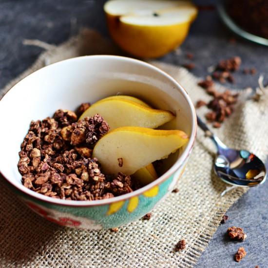Rezeptbild: Knuspriges Schoko-Haselnuss-Müsli