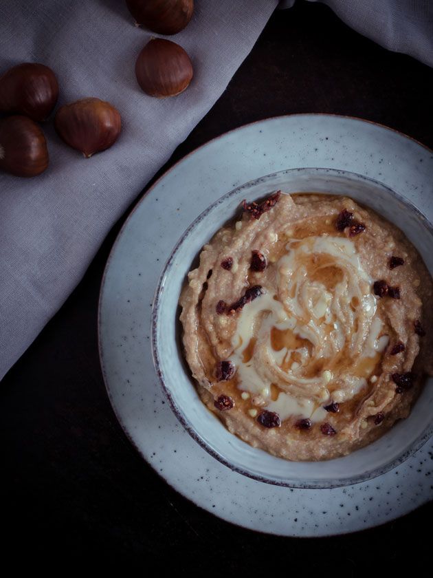 Rezeptbild: Buchweizen Pudding mit Maronen 