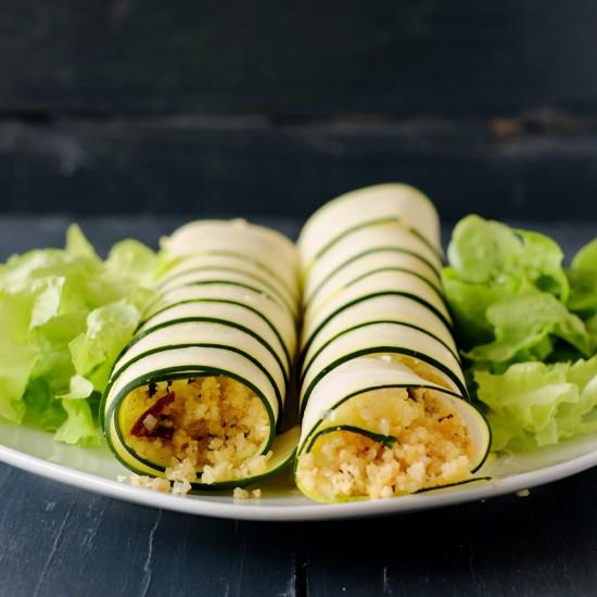 Rezeptbild: Zucchinirollen