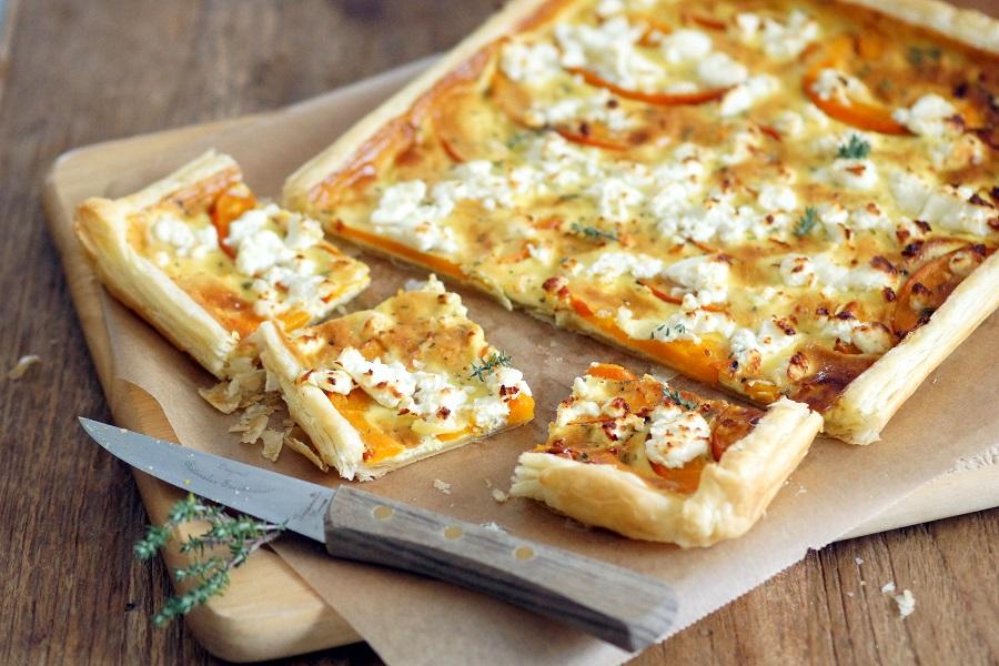 Rezeptbild: Kürbis-Feta-Tarte