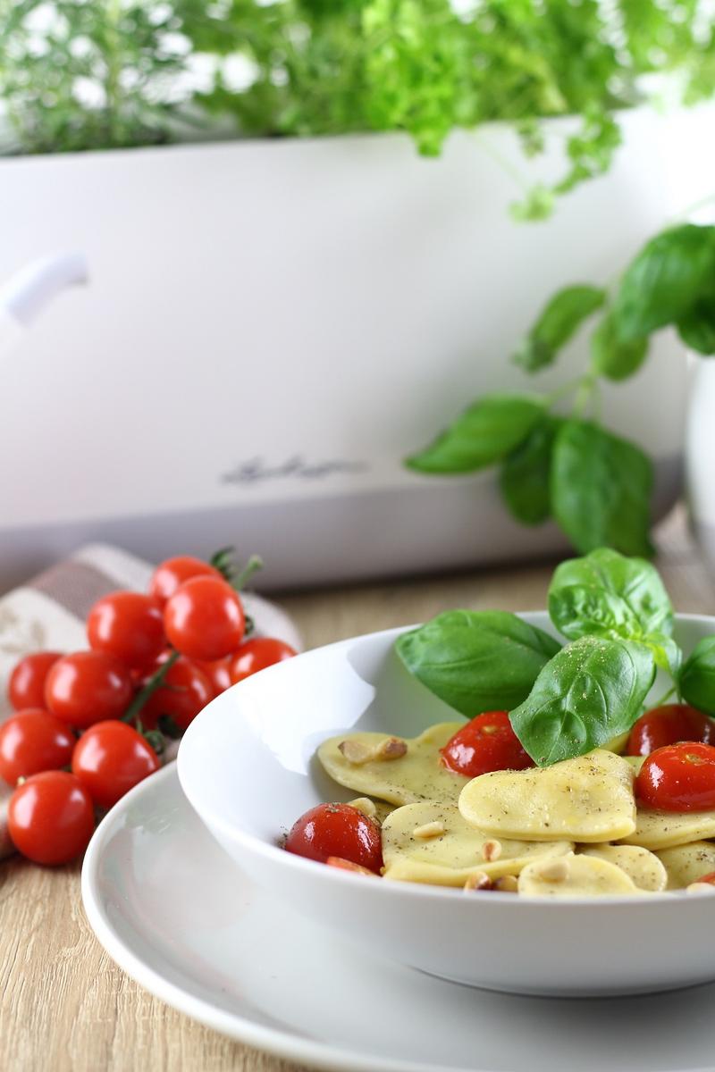 Rezeptbild: Selbstgemachte Herz-Ravioli zum Valentinstag