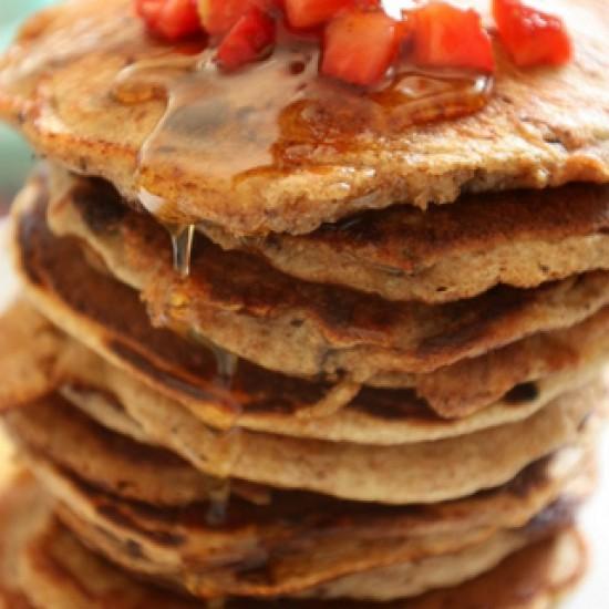 Rezeptbild: Chocolate Chip Banana Pancakes