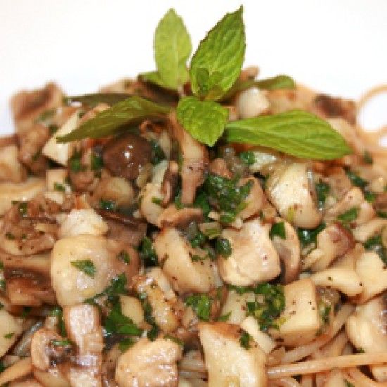 Rezeptbild: Pasta mit Pilzen und Minze