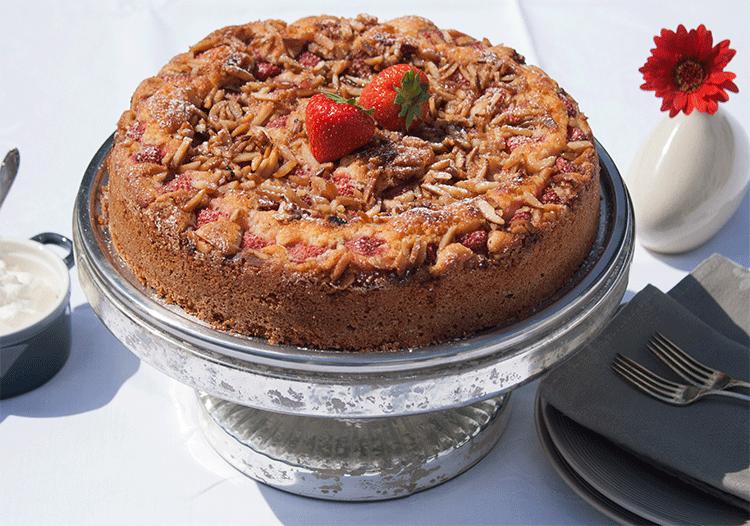 Rezeptbild: Versunkener Erdbeerkuchen