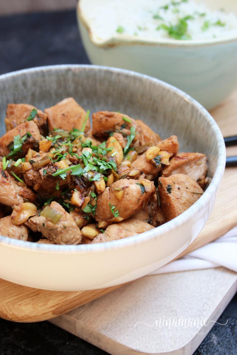 Rezeptbild: Zitronengras-Poulet mit Reis