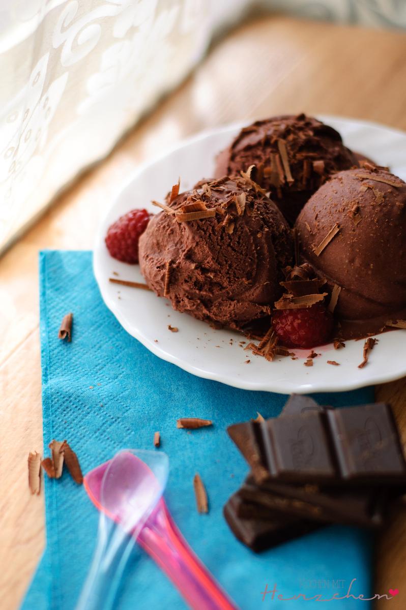 Rezeptbild: Schoki-Himbeer-Eis