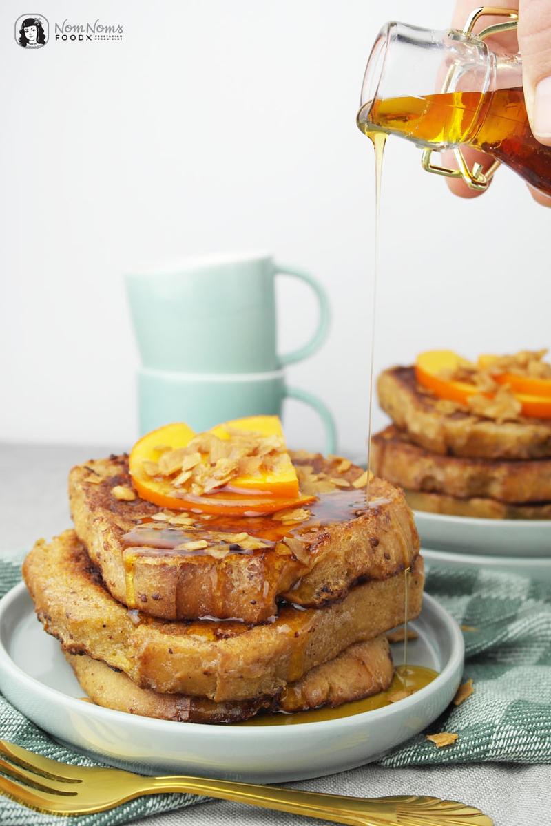 Rezeptbild: Armer Ritter der Kokosnuss mit Zimt oder Kokosnuss Zimt French Toast