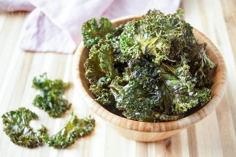 Rezeptbild: Grünkohl Chips selbstgemacht