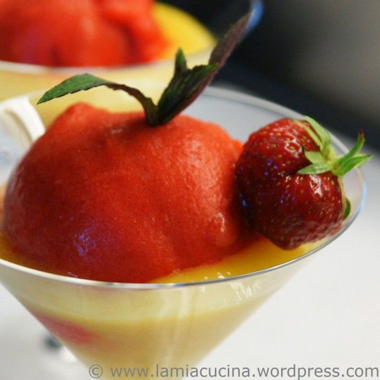 Rezeptbild: Erdbeersorbet