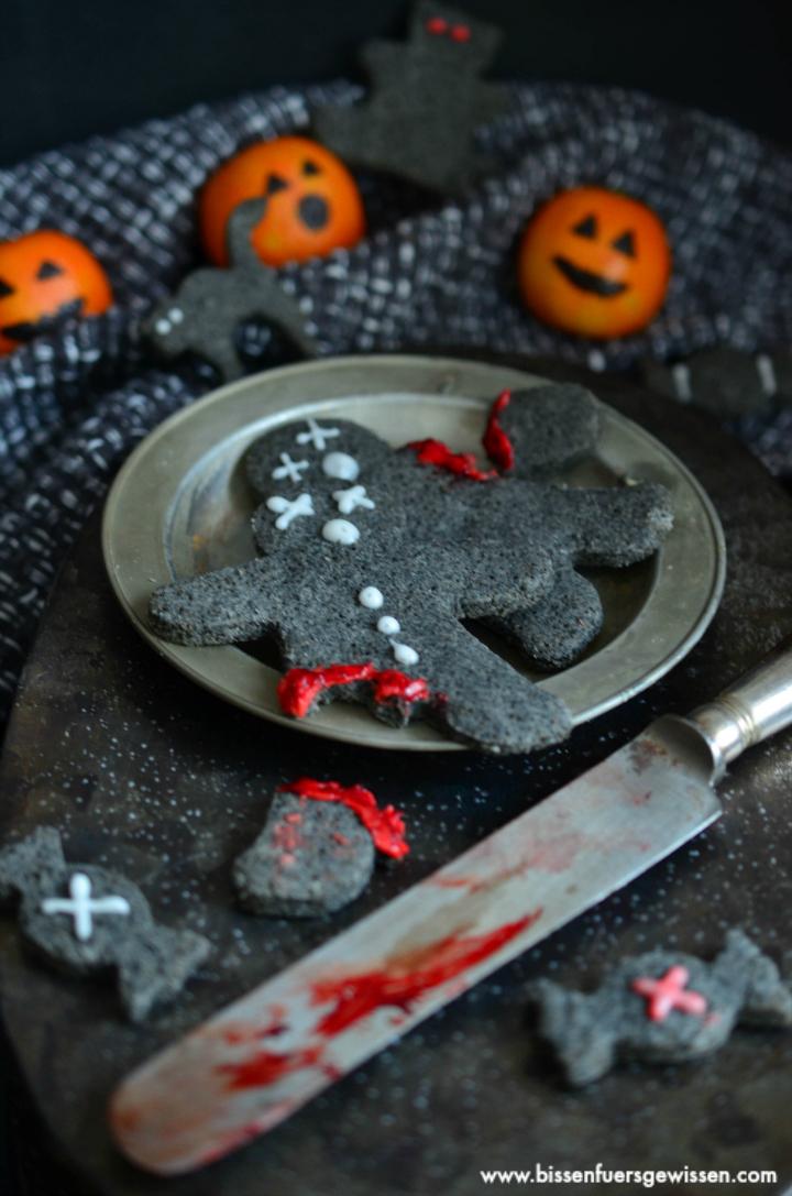 Rezeptbild: Schwarze Sesam Kekse für Halloween