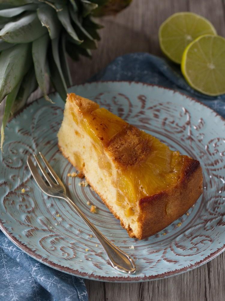 Rezeptbild: Gestürzter Ananas-Kuchen