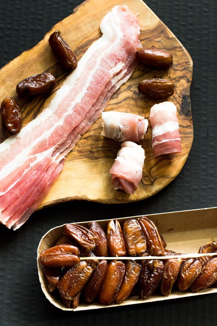 Rezeptbild: Datteln im Speckmantel