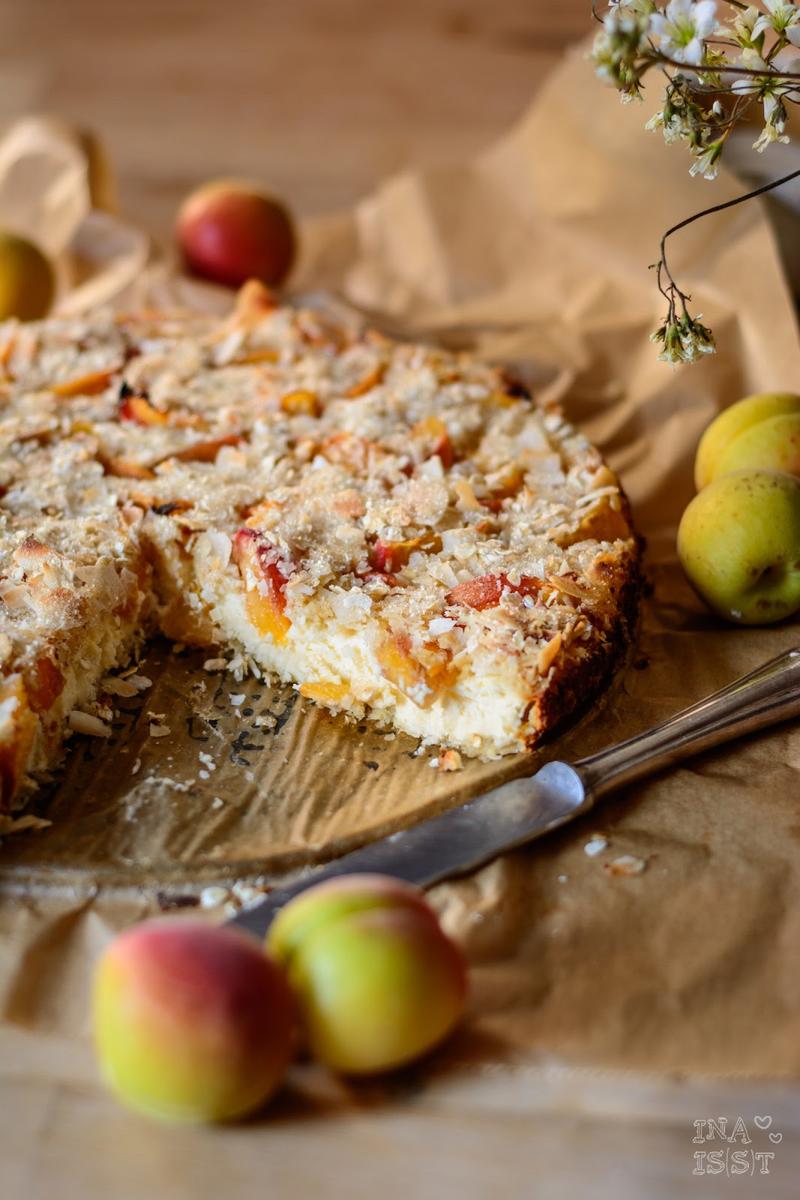 Rezeptbild: Glutenfreier Aprikosen-Käsekuchen