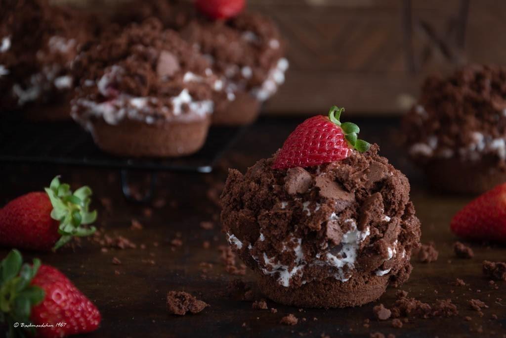 Rezeptbild: Erdbeer Maulwurf Muffins