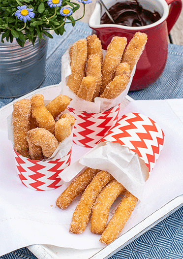 Rezeptbild: Churros mit Schokoladensauce