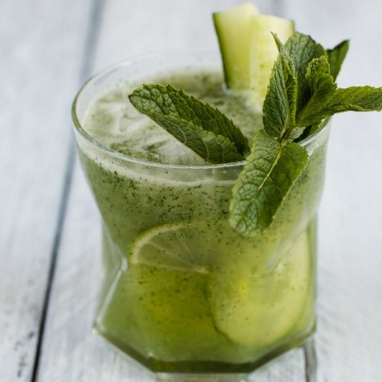 Rezeptbild: Gurken-Minz-Koriander-Cooler