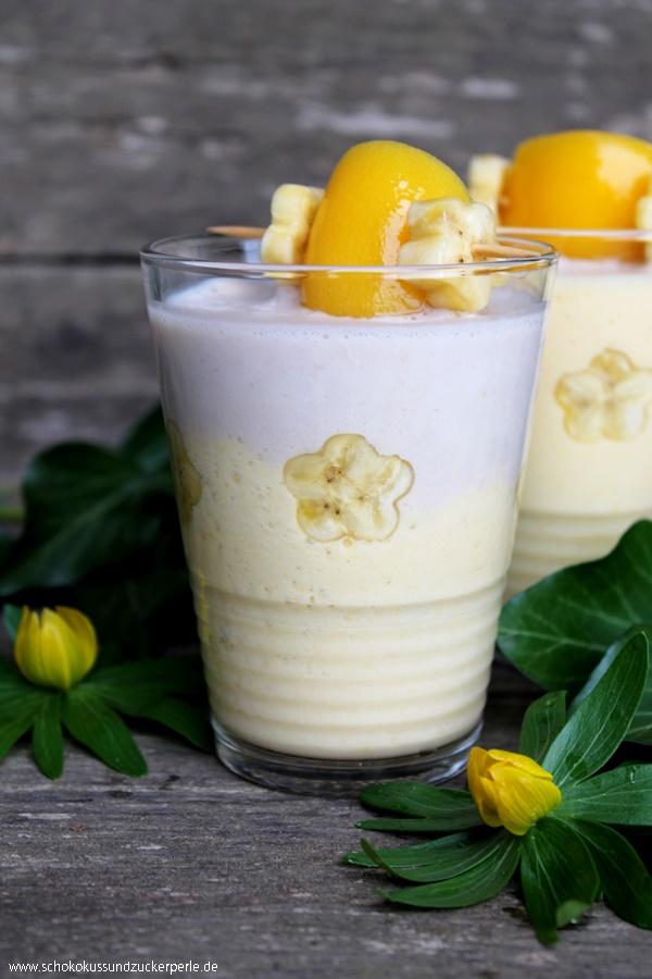 Rezeptbild: Bananen-Pfirsich-Milch