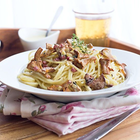Rezeptbild: Spaghetti mit Pfifferlingen