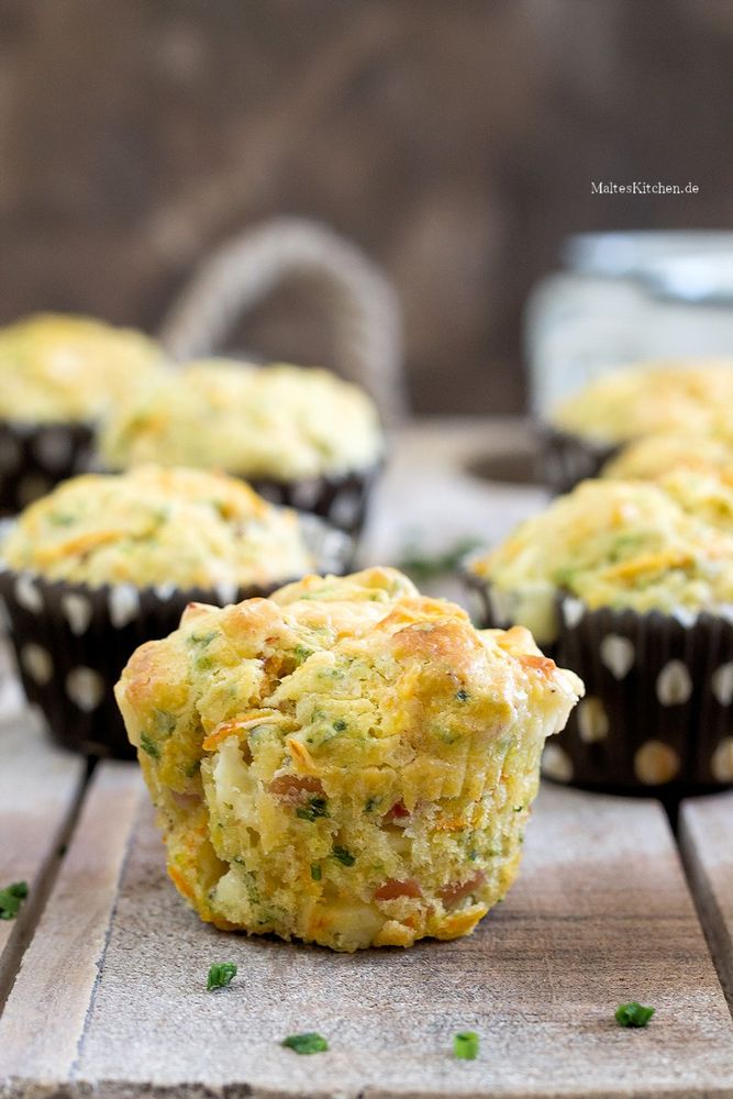 Rezeptbild: Muffins mit Käse & Schinken