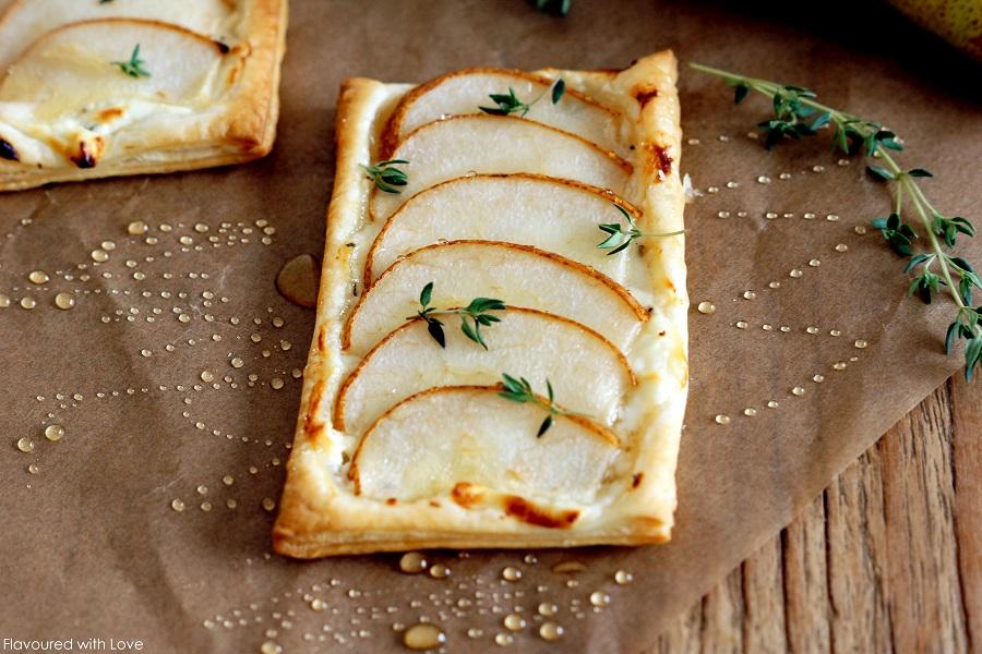 Rezeptbild: Birnen-Feta-Tarte