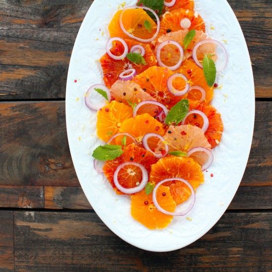 Rezeptbild: Zitrussalat mit rosa Pfeffer