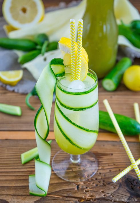 Rezeptbild: Gurken Spritzer - Gurken Sirup mit Tonic