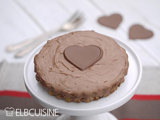 Rezeptbild: Schnelle Nutella-Cheesecake-Tarte mit Crunchy-Effekt