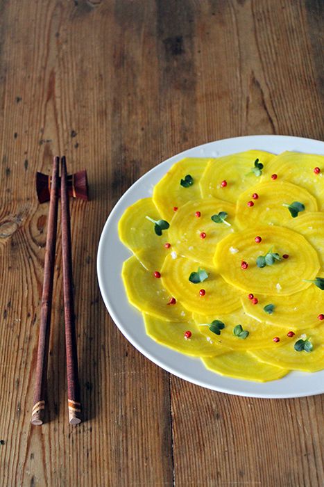 Rezeptbild: Gelbe Bete Carpaccio