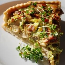 Rezeptbild: Champignon-Kresse-Tarte