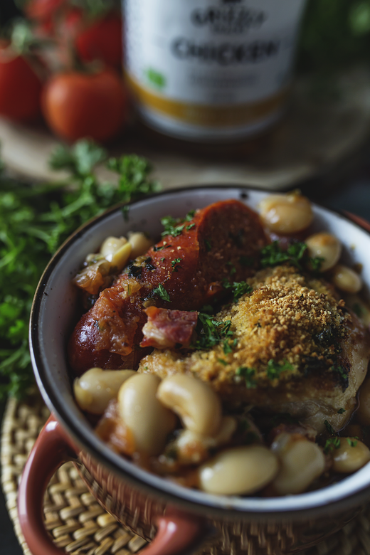 Rezeptbild: Cassoulet...ein reichhaltiger Eintopf mit Bohnen und Fleisch