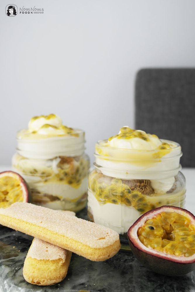 Rezeptbild: Eierlikör-Tiramisu mit Maracuja oder Passionsfrucht