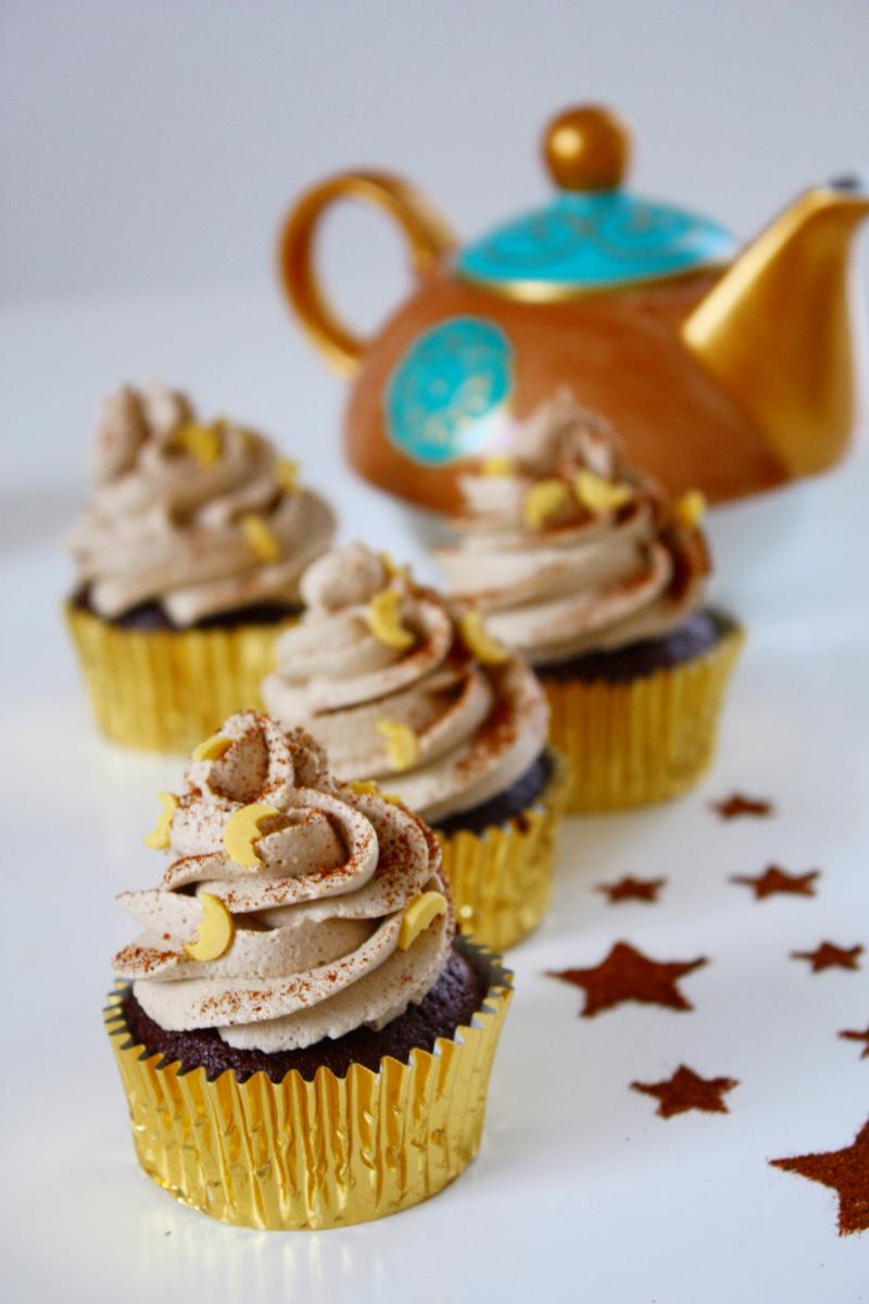 Rezeptbild: Arabische Mokka Cupcakes mit Baharat & Frischkäse-Fosting