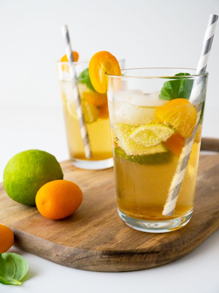 Rezeptbild: Kumquat Basil Ginger Limeade