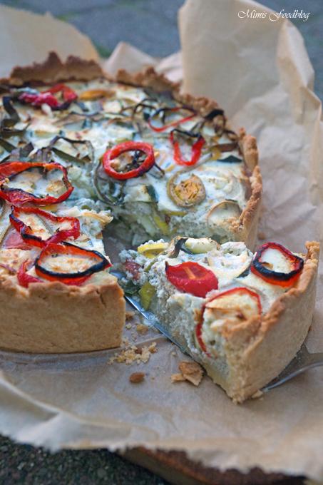 Rezeptbild: Lauch Quiche mit Dinkelteig