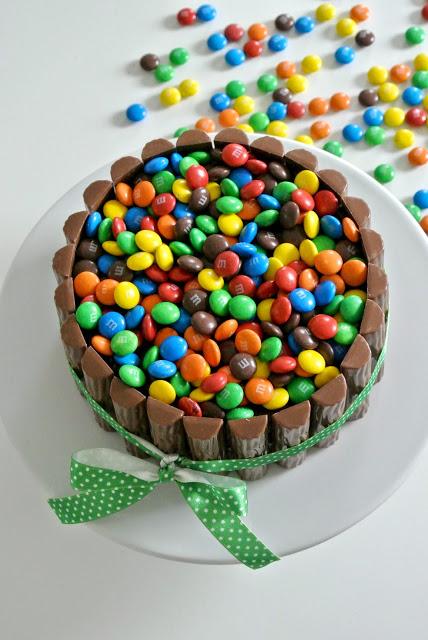 Rezeptbild: Glutenfreien Schokokuchen mit M&M´s