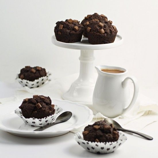 Rezeptbild: Zuckerfreie Schokomuffins