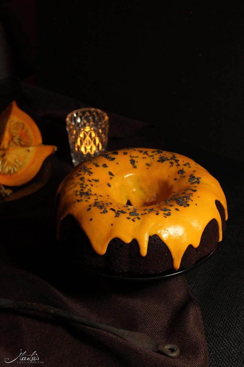 Rezeptbild: Saftiger Schoko-Kürbisguglhupf mit Orange