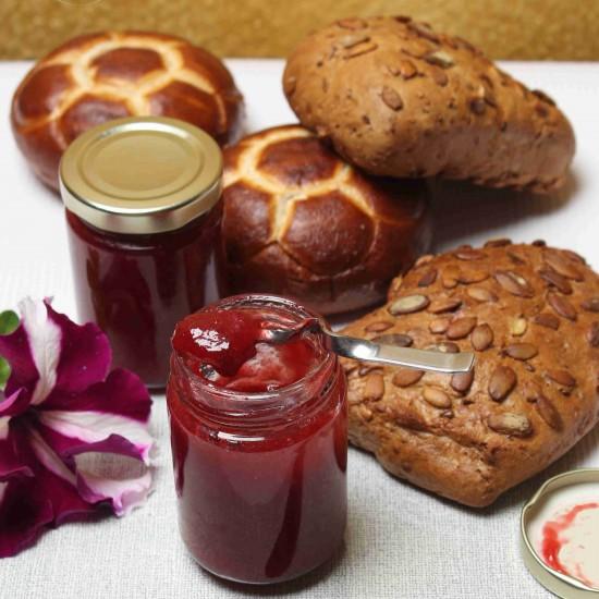 Rezeptbild: Rote Pflaume-Balsamico-Konfitüre