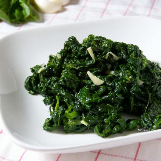 Rezeptbild: Spinaci all`aglio e olio