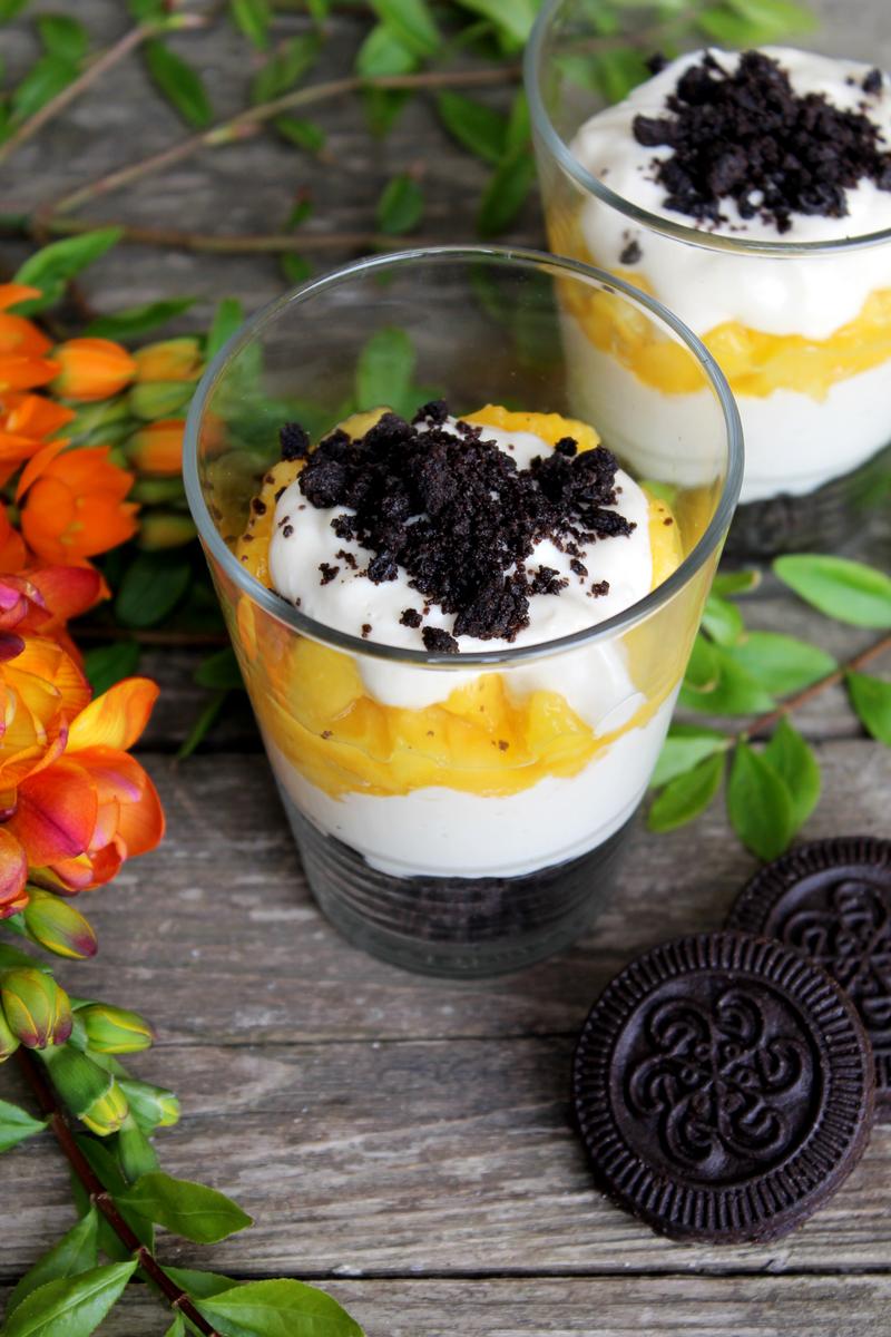 Rezeptbild: Oreo-Mango-Cheesecake-Dessert