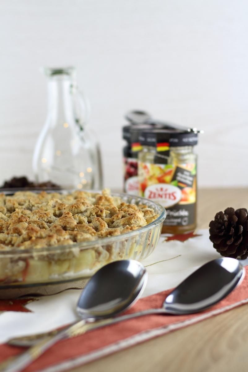 Rezeptbild: Weihnachtliches Bratapfel-Crumble