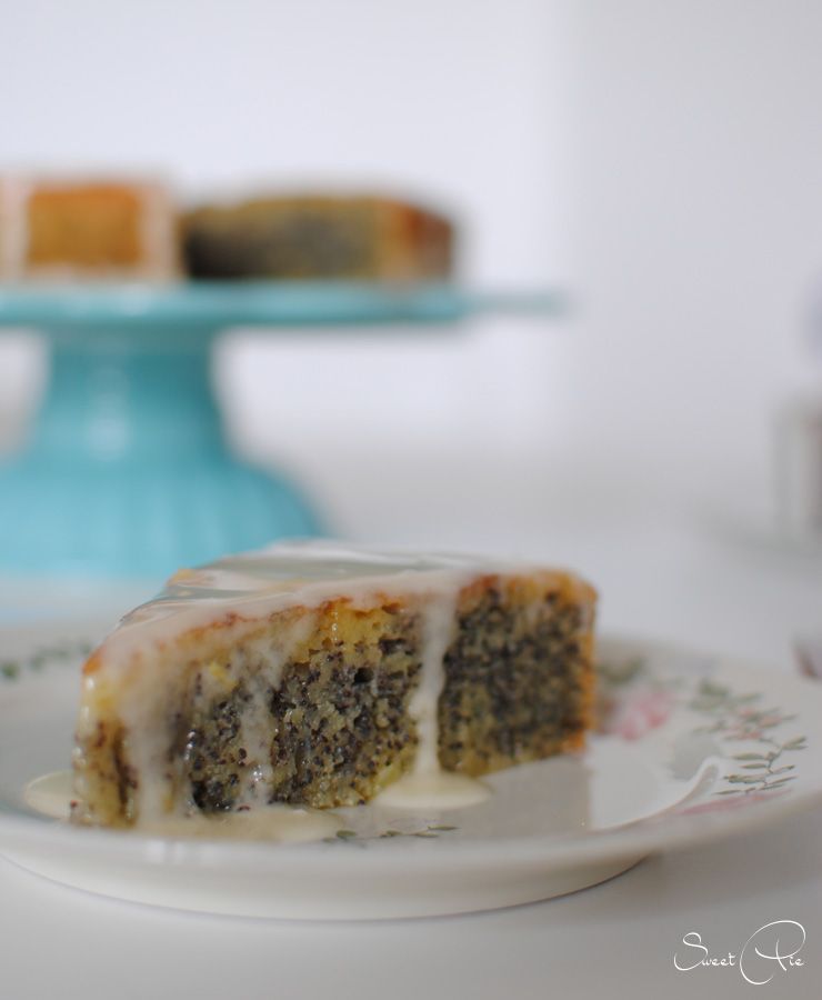 Rezeptbild: getränkter Orange Mohn Kuchen