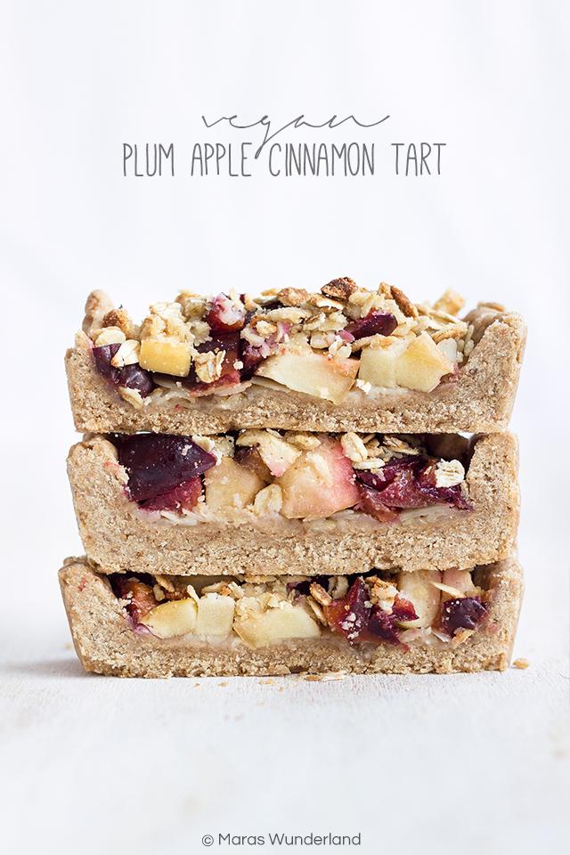 Rezeptbild: Vegane Apfel- oder Zwetschgen-Zimt-Tarte