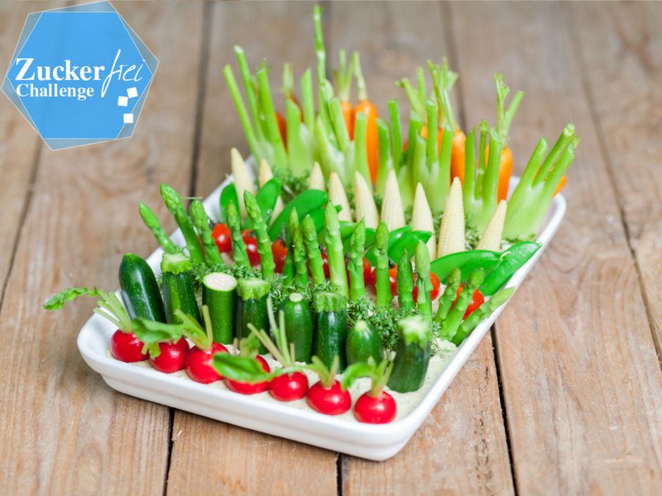 Rezeptbild: Hummus mit Gemüsesticks
