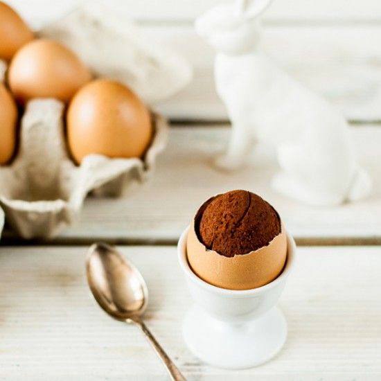 Rezeptbild: Brownies im Ei