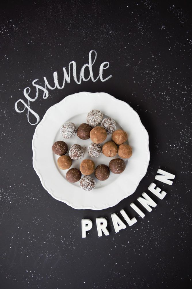Rezeptbild: gesunde Pralinen/ Energy Balls/ Bliss Balls
